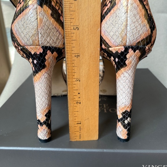 Vince Camuto Snakeskin Platform Strap Heels - Picture 5 of 7